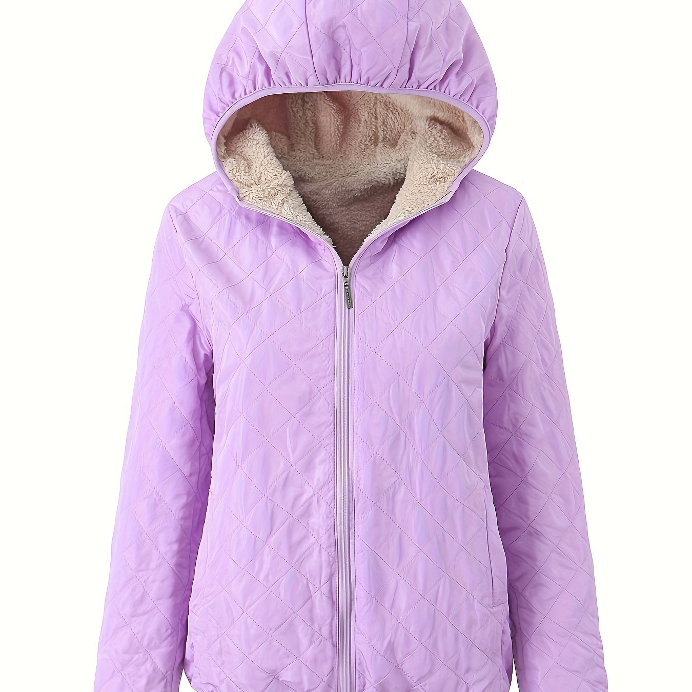 ModeGeist | Steppjacke mit Kapuze und Reißverschluss