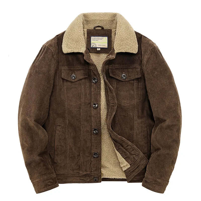 ModeGeist | Herren Freizeit Cordjacke Windbreaker