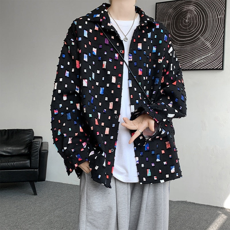 Fudus Freizeit-Langarmshirt mit Destroyed-Look