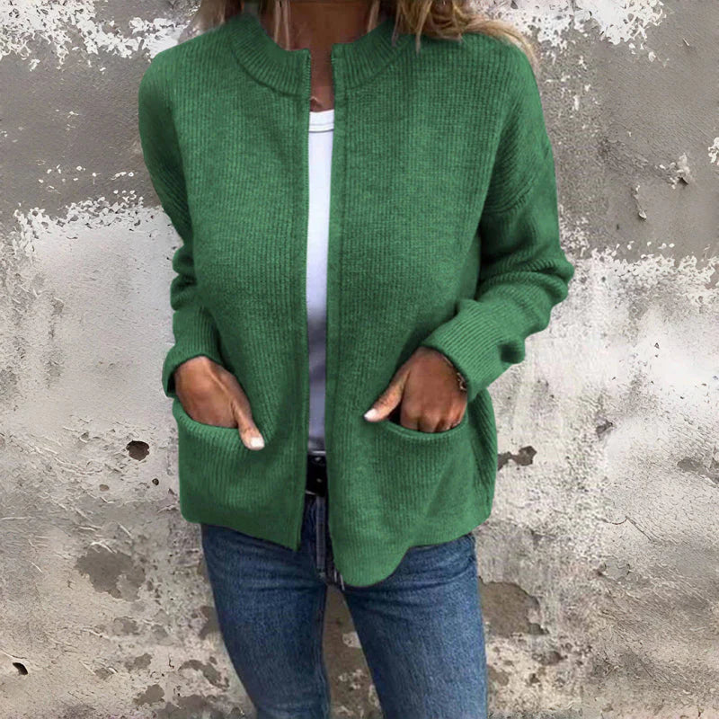 JENELL Strickjacke mit großen Taschen