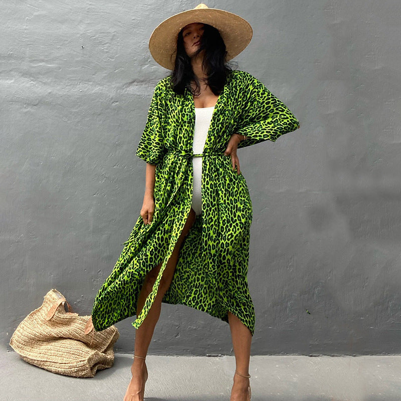 ModeGeist | Glamouröse Sonnenschutz Resort Strandkleid Cover Up
