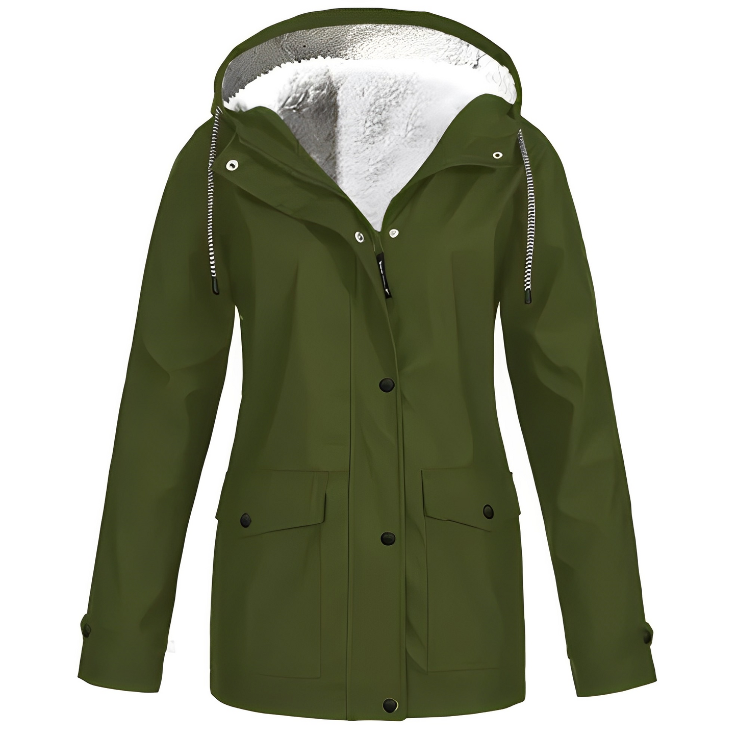 ModeGeist | Fleecegefütterte Damen Regenjacke