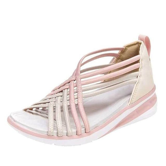 MODEGEIST Damen Frühling-Sandalen Fußgewölbestütze Verstellbar