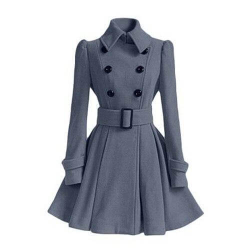 ModeGeist | Damen Doppelreiher Windbreaker Trenchcoat