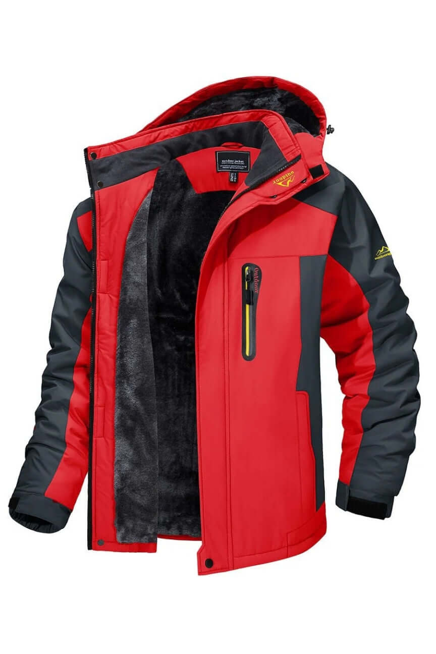 ModeGeist | Herren wasserdichte fleecegefütterte Winterjacke