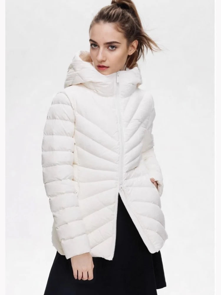 ModeGeist | Leichte gesteppte Jacke mit Kapuze