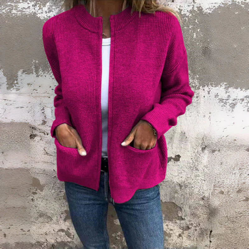 JENELL Strickjacke mit großen Taschen