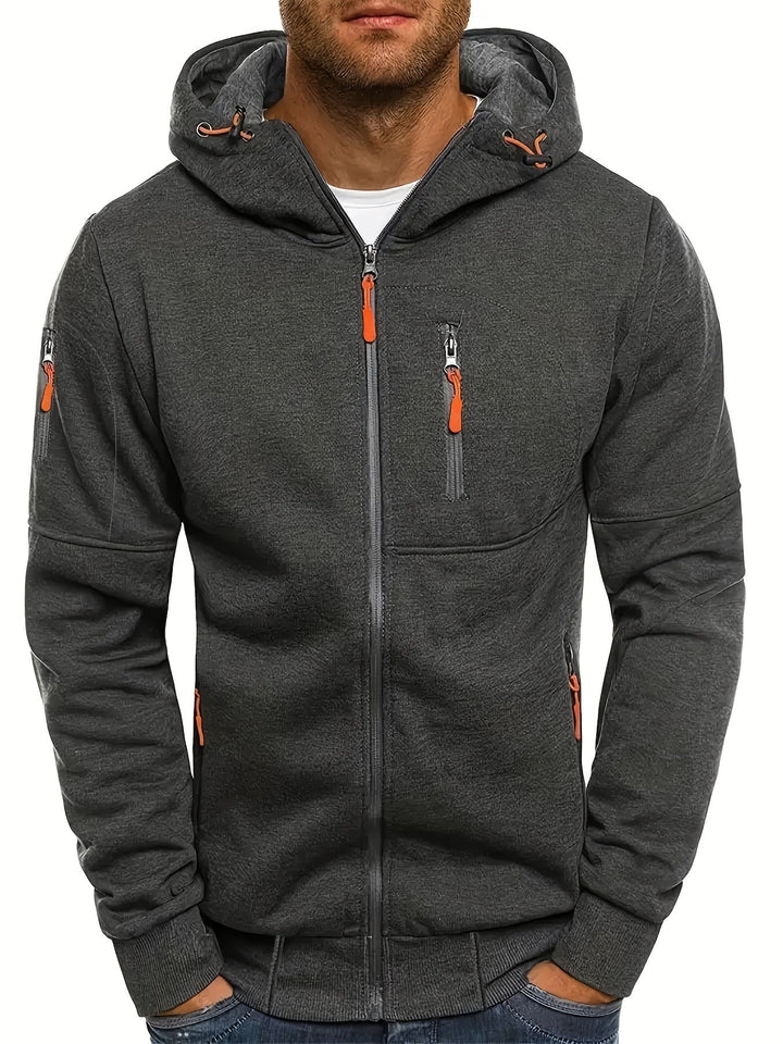 Fudus Reißverschluss-Kapuzenpullover für Sport und Freizeit