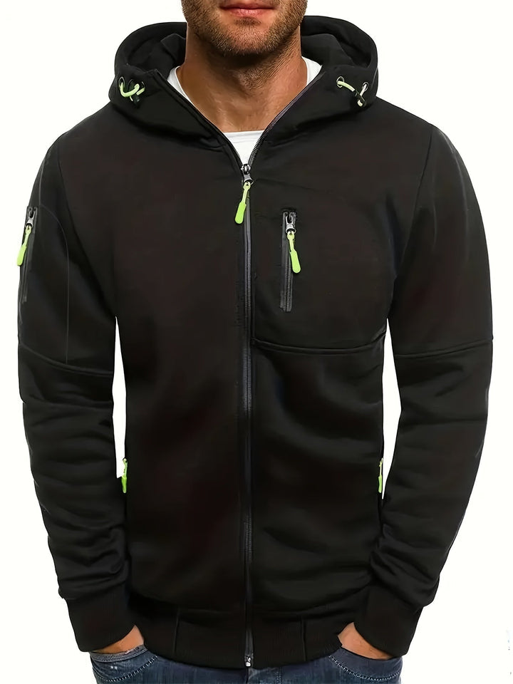 Fudus Reißverschluss-Kapuzenpullover für Sport und Freizeit