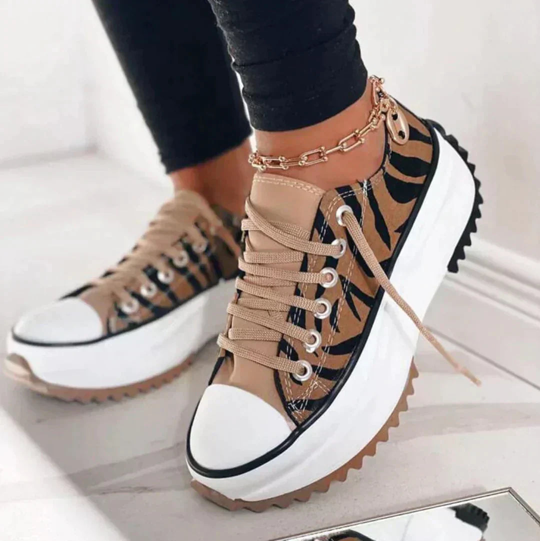 MODEGEIST Damen Sneakers Leicht Atmungsaktiv Fußgewölbestütze