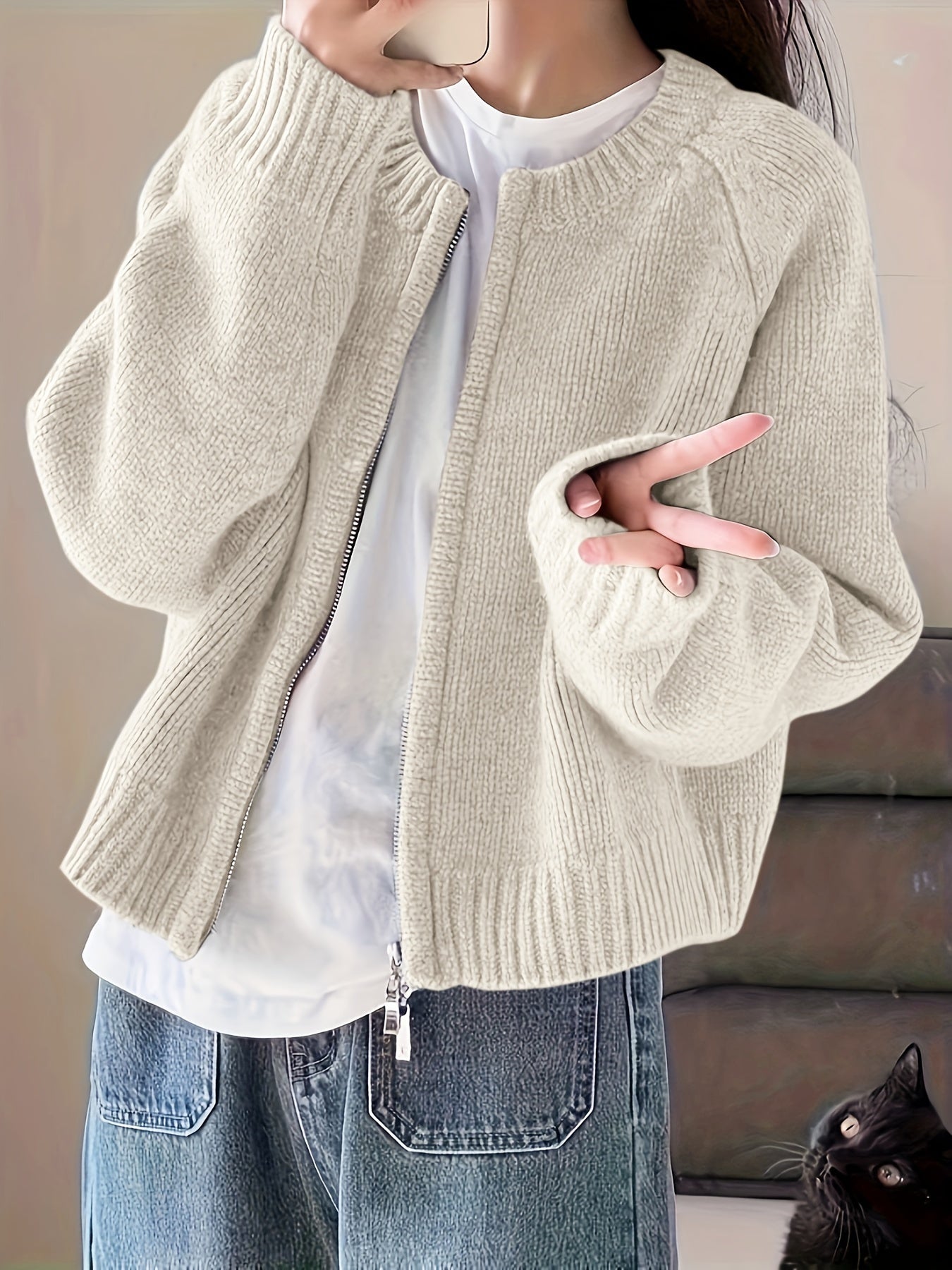 ModeGeist | Legere Damen-Strickjacke