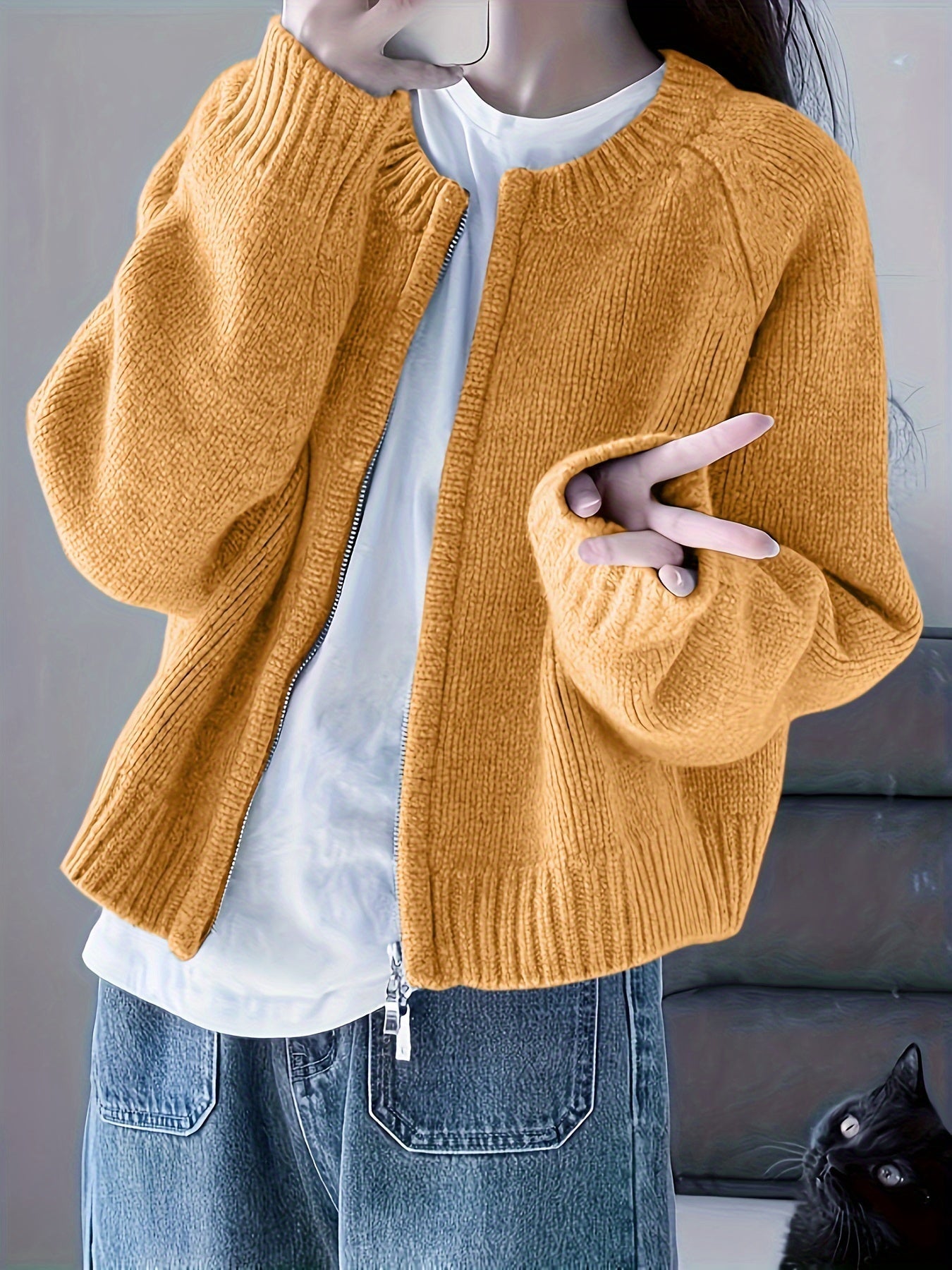 ModeGeist | Legere Damen-Strickjacke