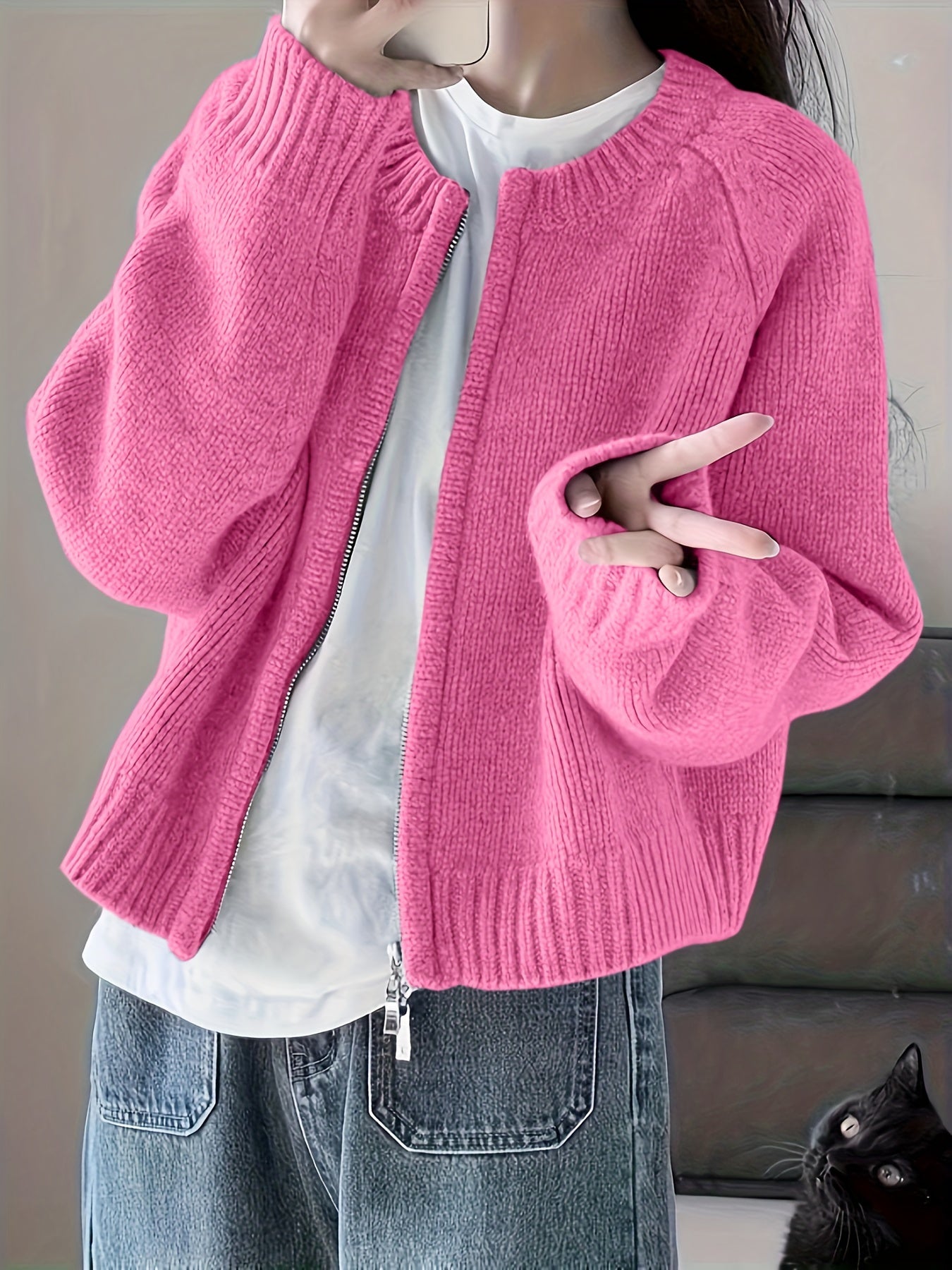 ModeGeist | Legere Damen-Strickjacke