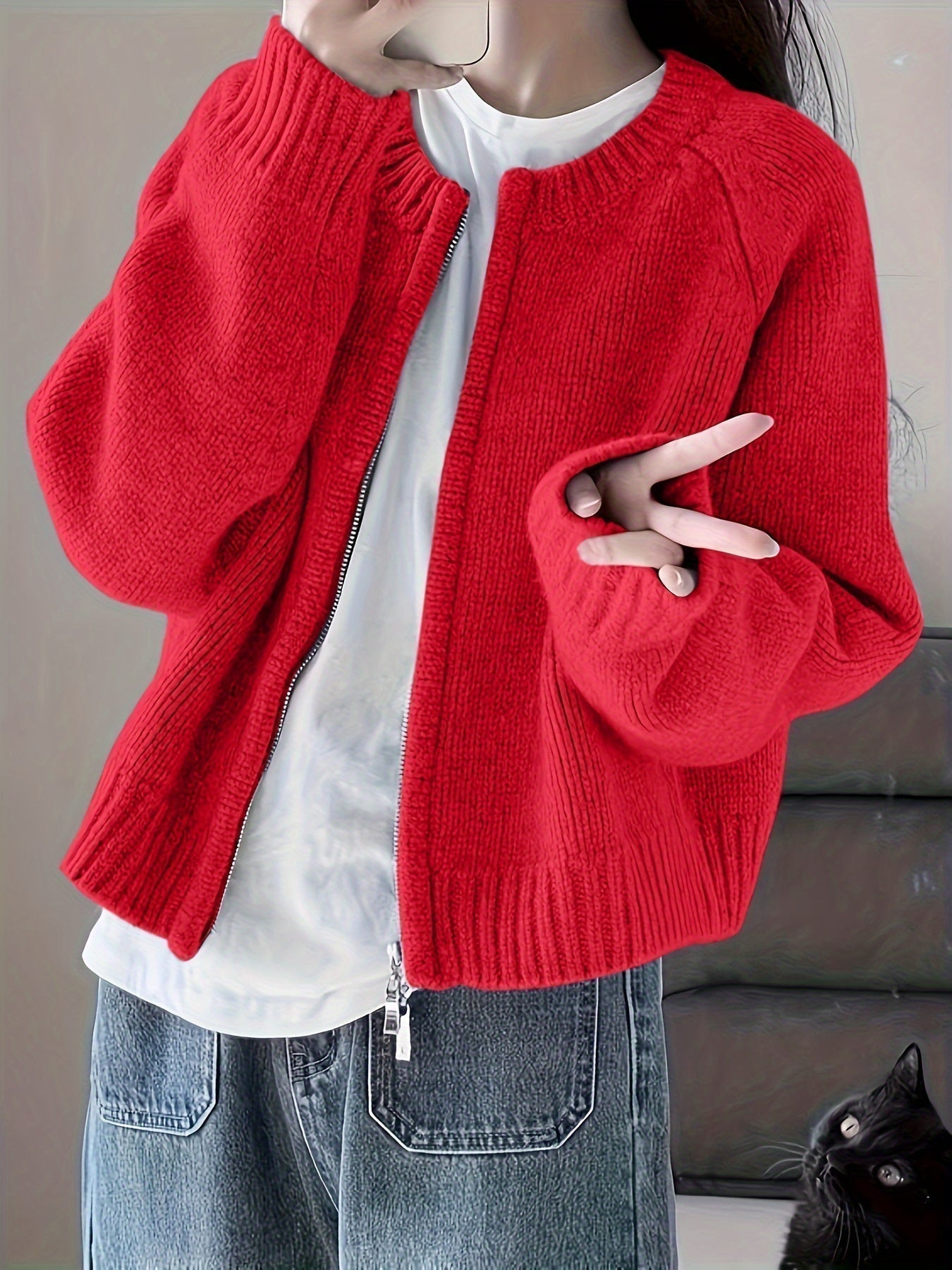 ModeGeist | Legere Damen-Strickjacke