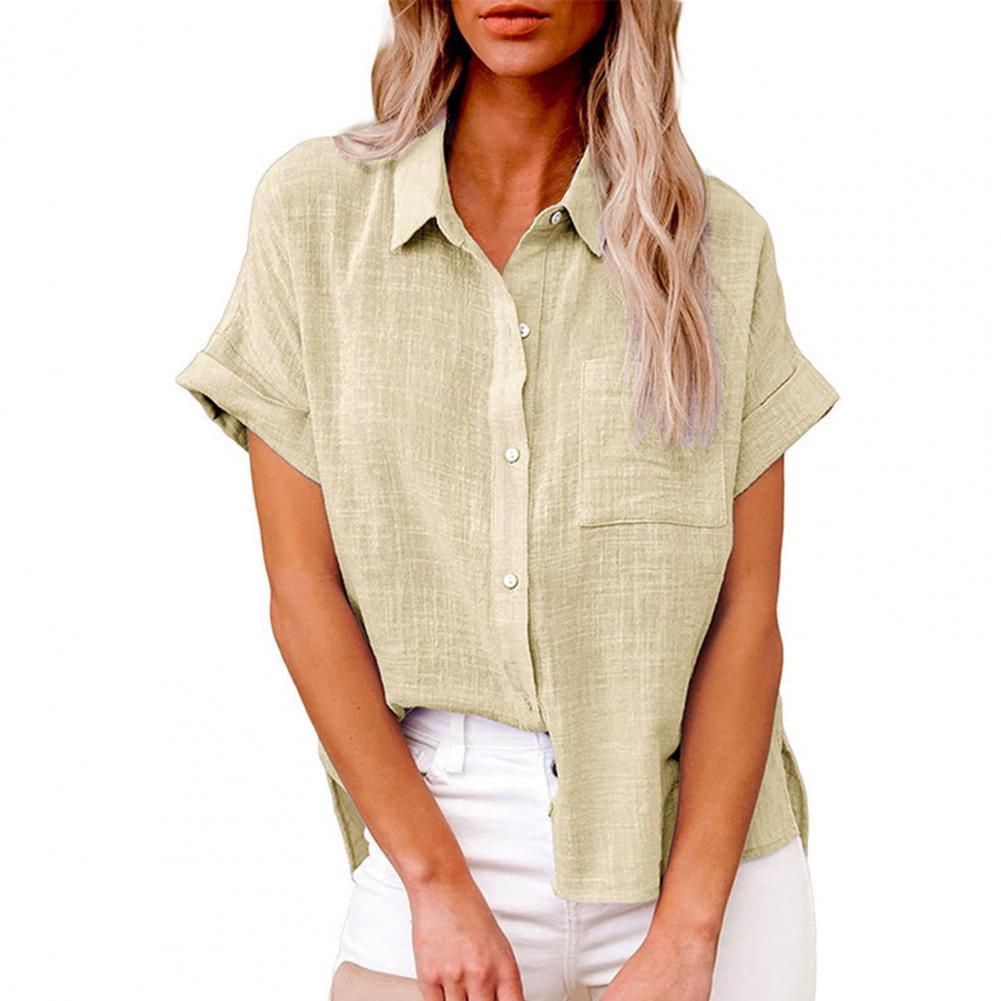 Elegante Damen-Leinenbluse für den Sommer - Carola