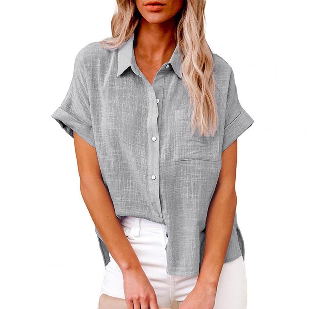 Elegante Damen-Leinenbluse für den Sommer - Carola