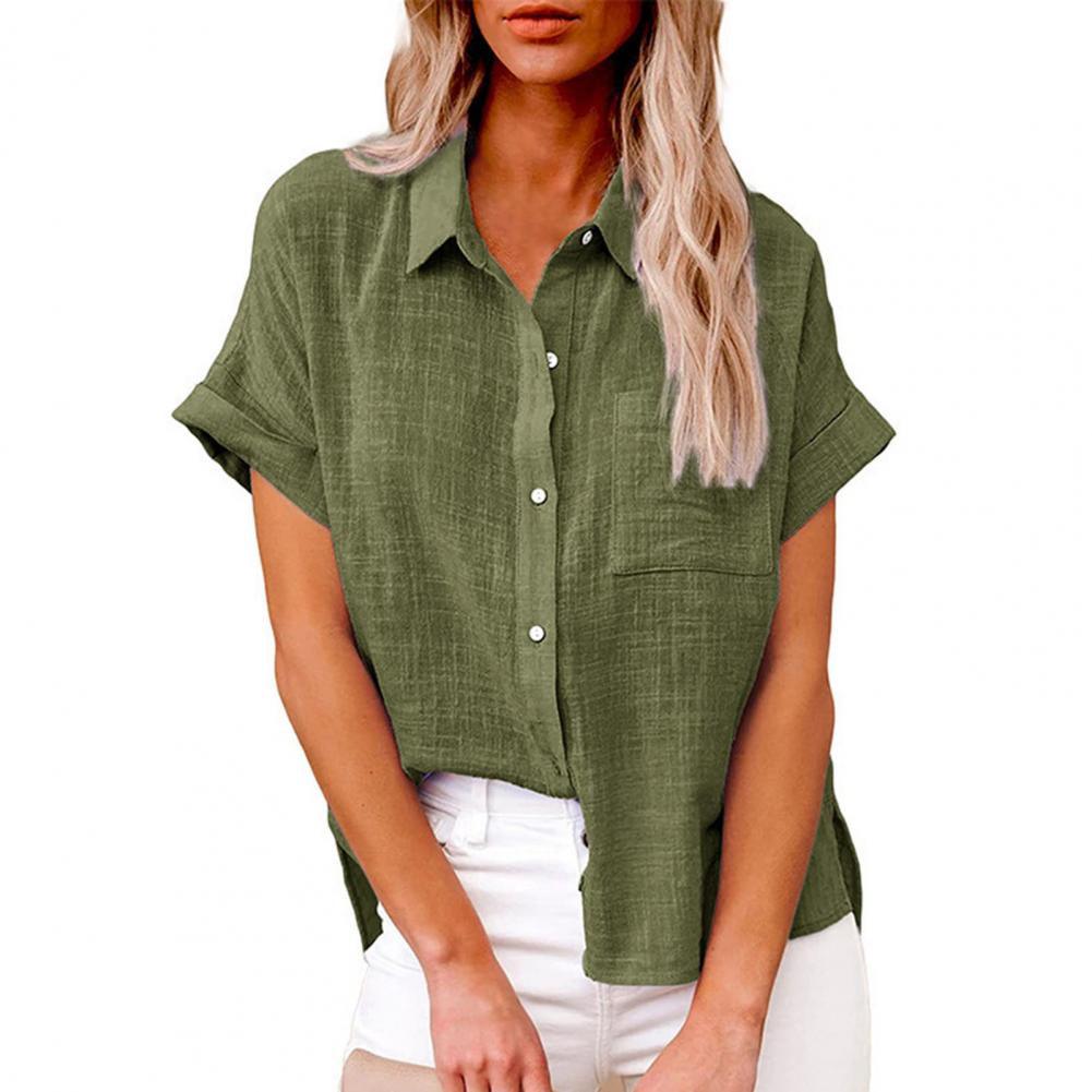Elegante Damen-Leinenbluse für den Sommer - Carola