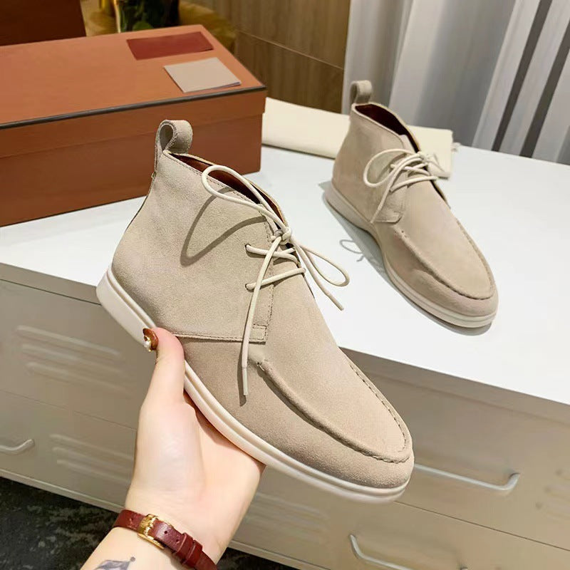 ModeGeist | Schnürflache Kurzstiefel