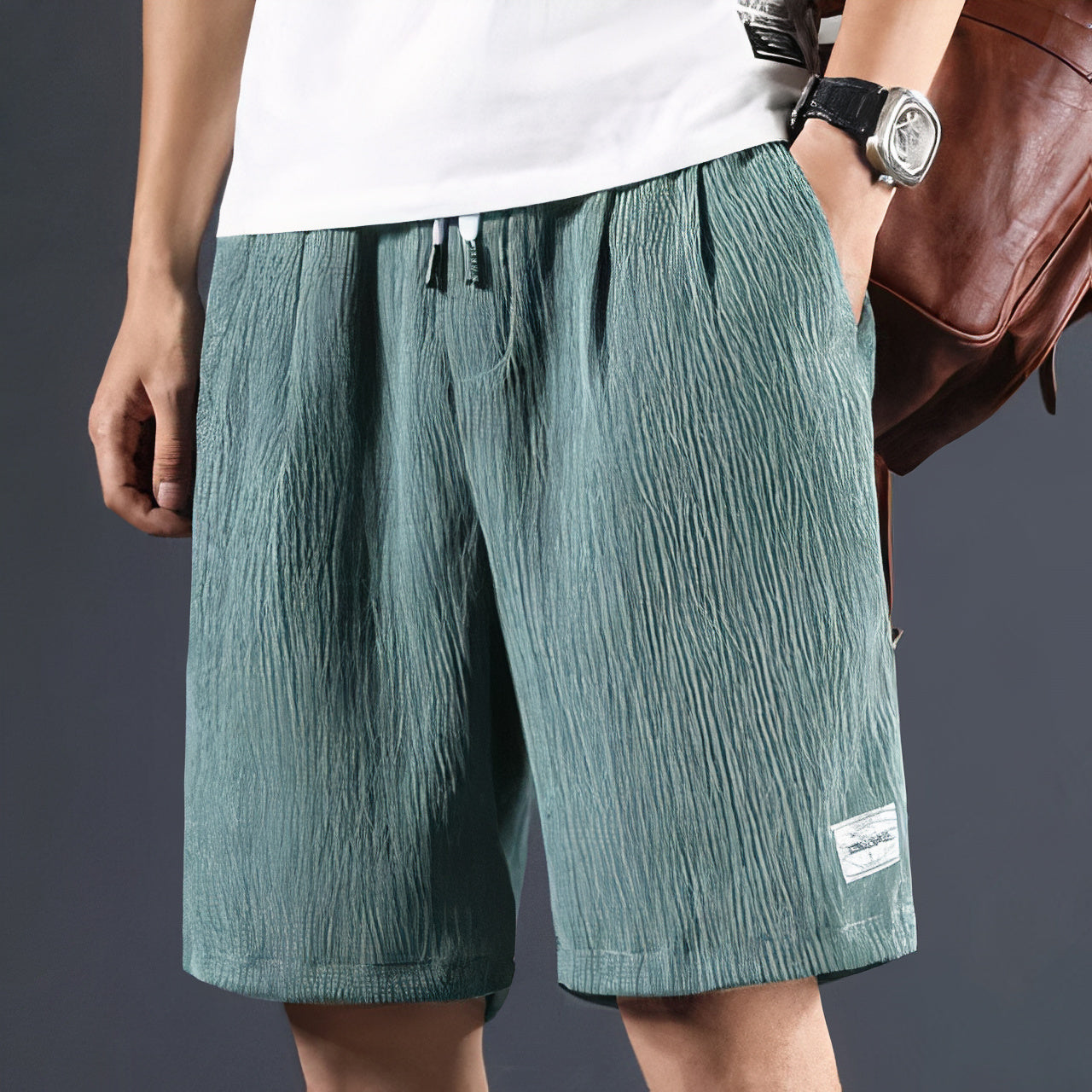 Männer-Shorts aus atmungsaktiver Baumwolle und Leinen – Ademar