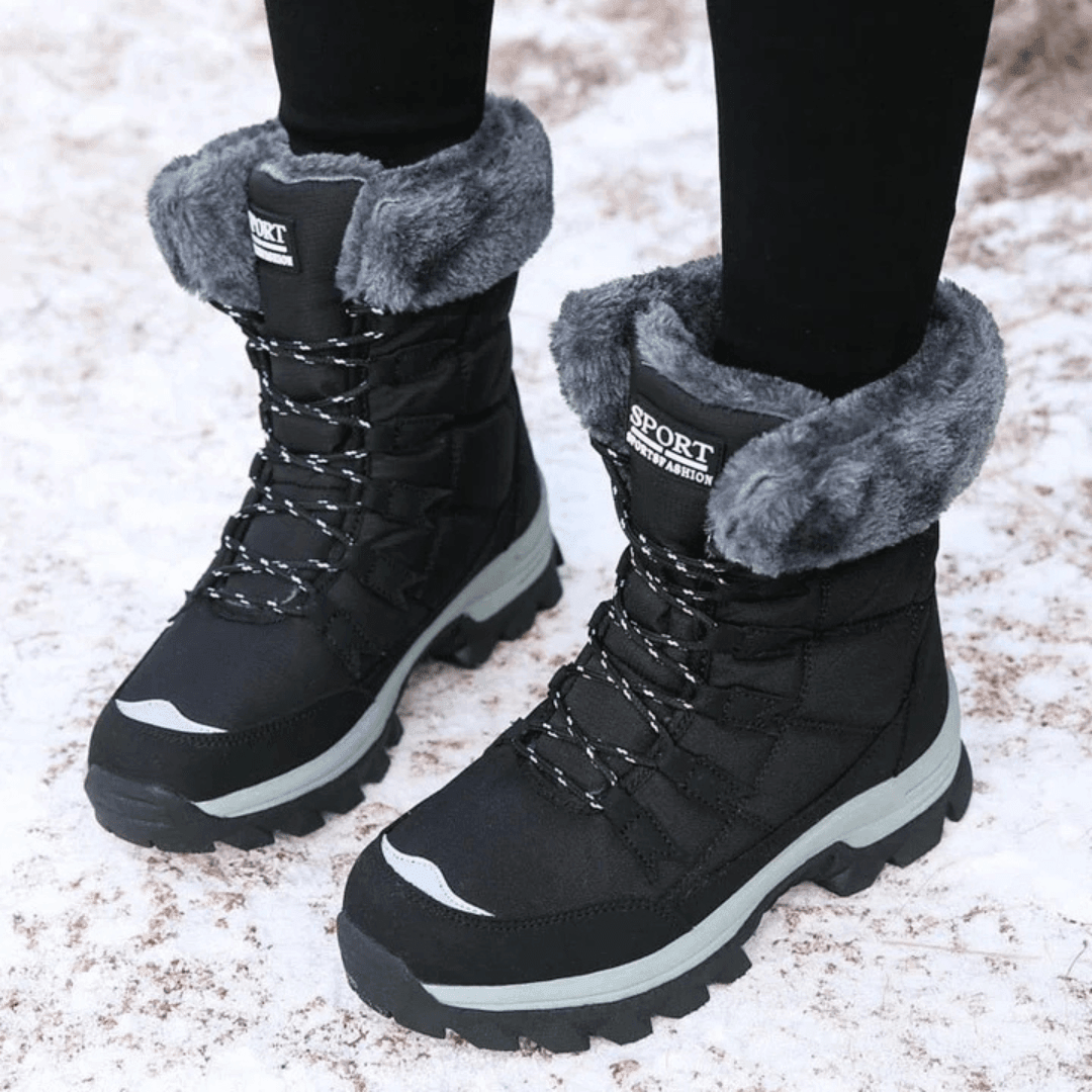 MODEGEIST Damen Winterstiefel Wasserdicht Gefüttert Rutschfest