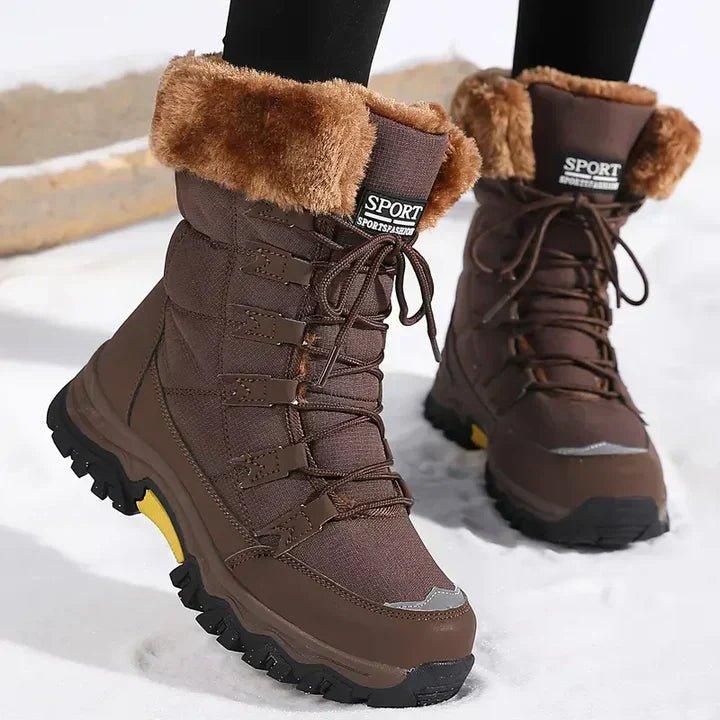 MODEGEIST Damen Winterstiefel Wasserdicht Gefüttert Rutschfest