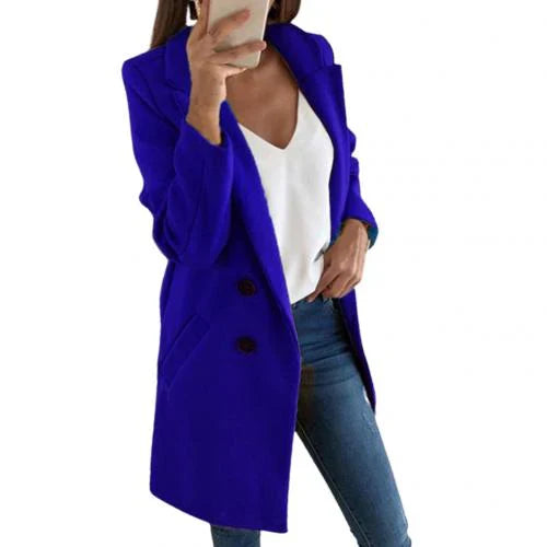 ModeGeist | Eleganter Langer Blazermantel