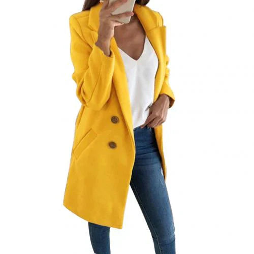 ModeGeist | Eleganter Langer Blazermantel