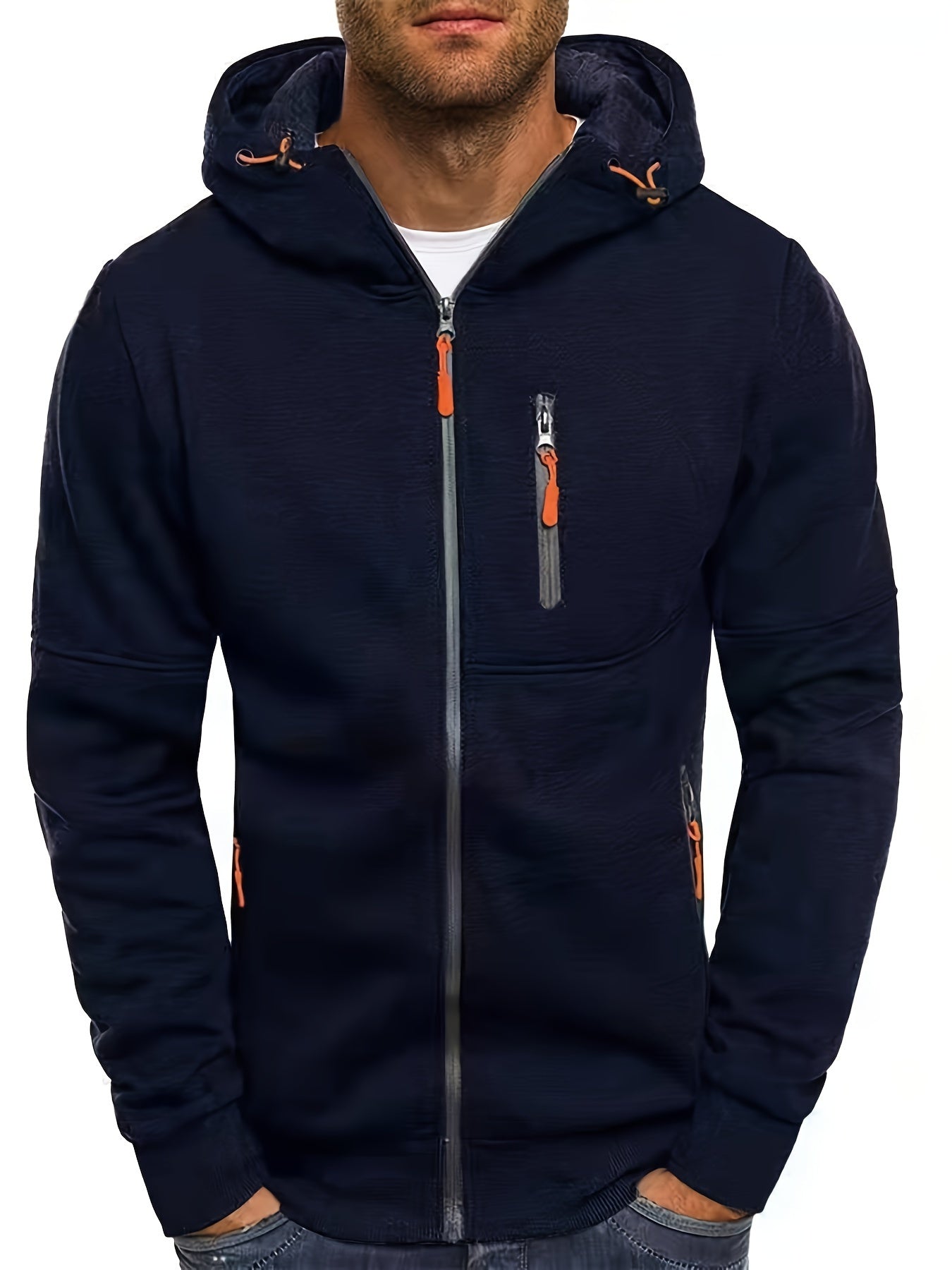 ModeGeist | Sportliche Kapuzenjacke mit Reißverschluss Bequem und Atmungsaktiv Perfekt für Outdoor-aktivitäten