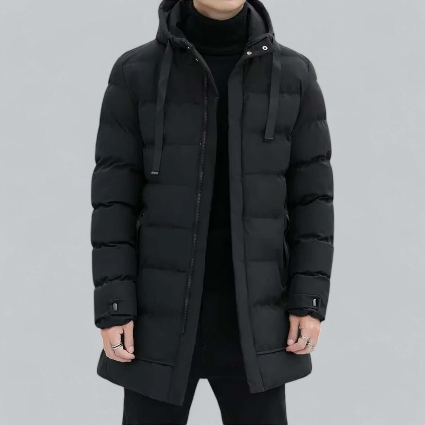 ModeGeist | Lang geschnittene gepolsterte Winter Parka Jacke