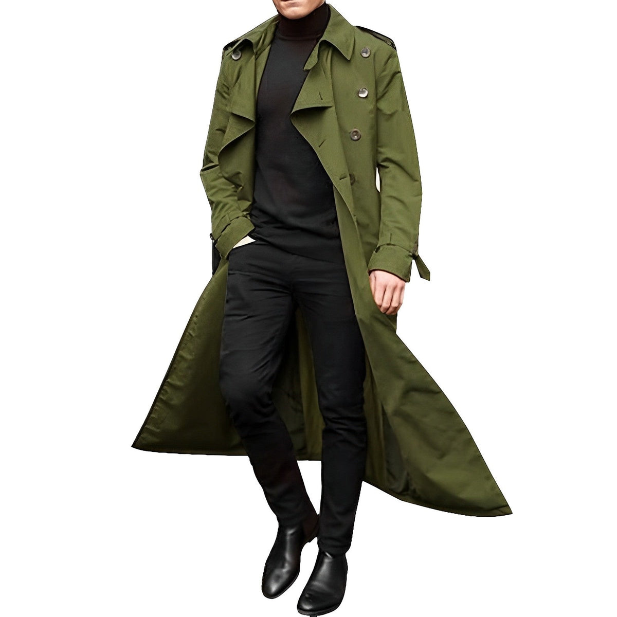 Herren-Trenchcoat Xavior – Klassisch und lang