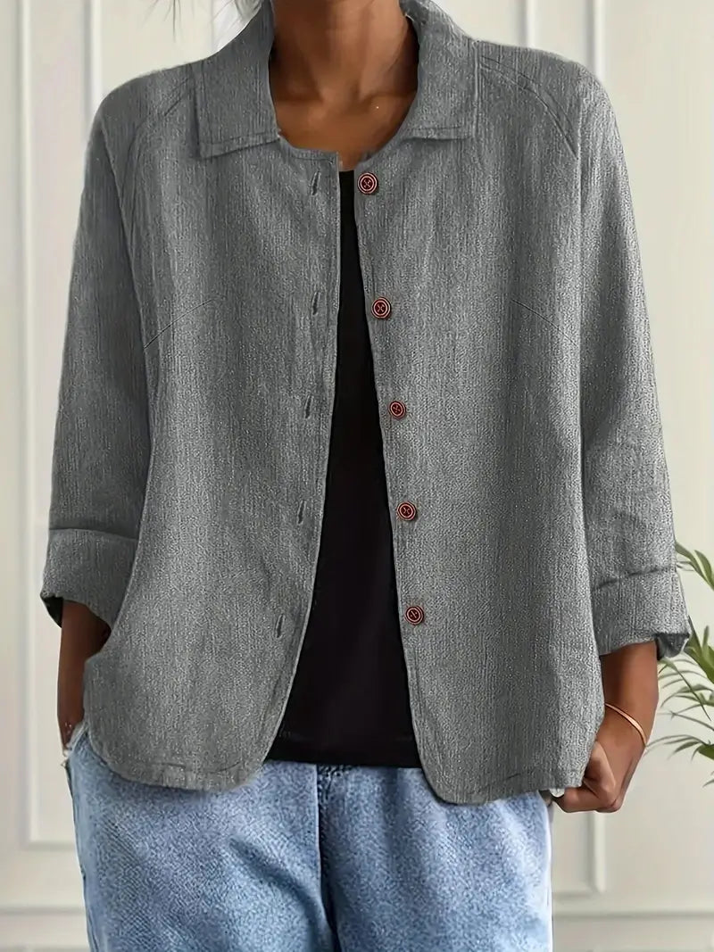 MODEGEIST Damen Klassisches Oberteil Leichter Stoff Vielseitig