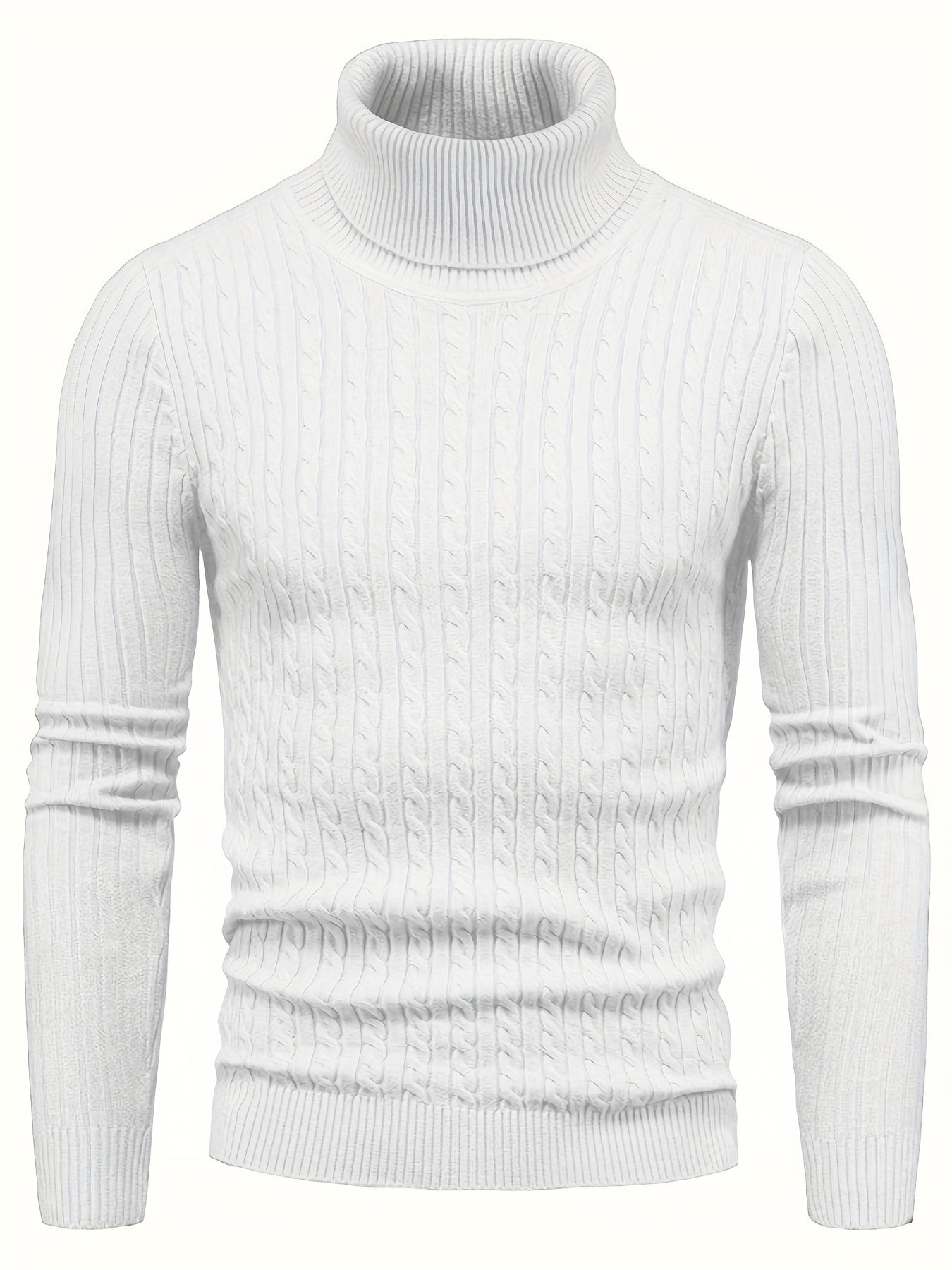 ModeGeist | Kabelstrick Rollkragenpullover Weich und Warm Perfekt für Herbst und Winter