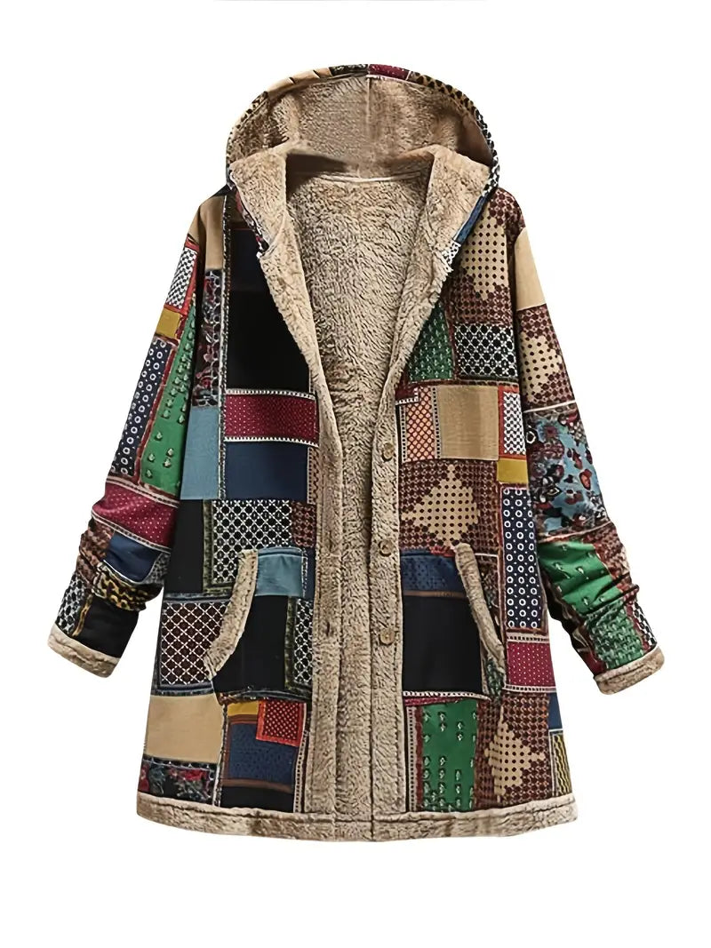 ModeGeist | Retro Patchwork Winterjacke
