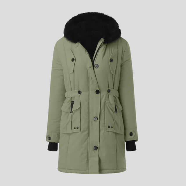 ModeGeist | Damen Winter Parka mit luxuriösem Kunstfellkragen
