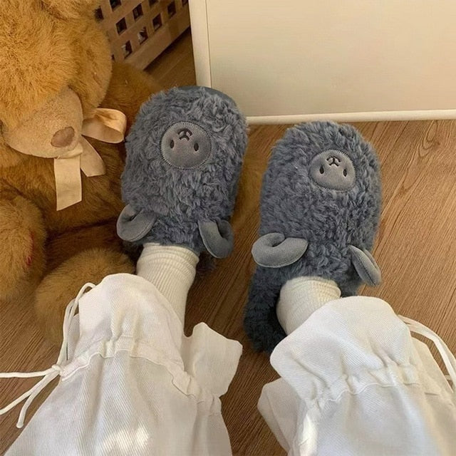 ModeGeist | Bequeme Damen Hausschuhe mit Tiermuster