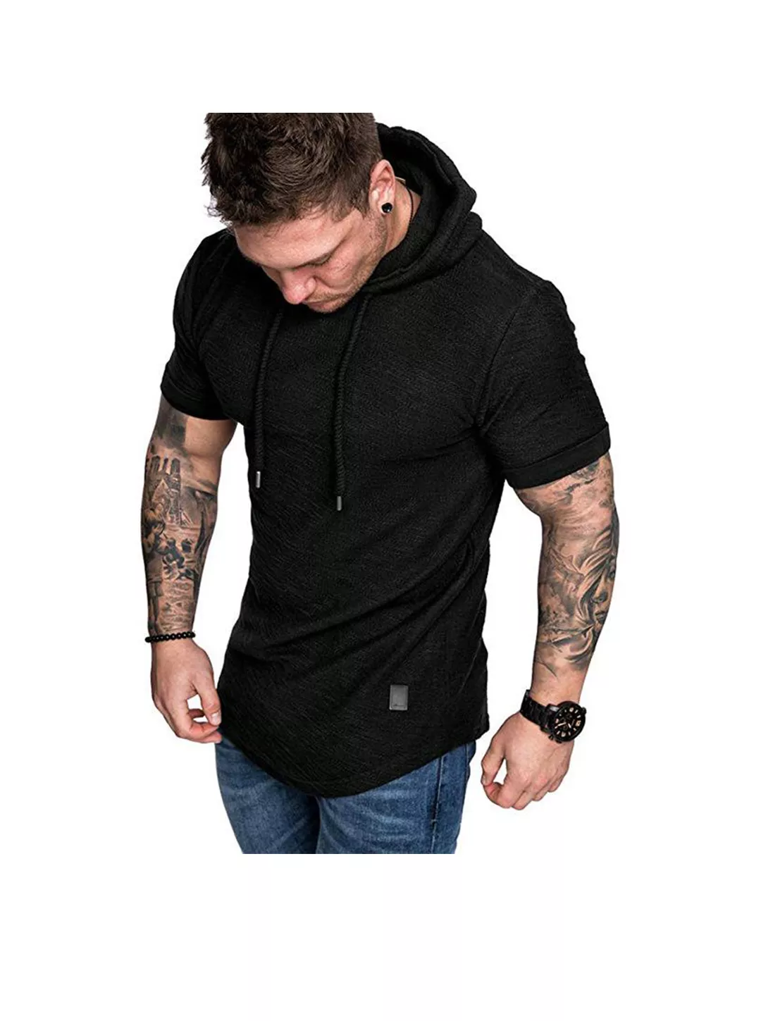 Hochwertiger Kapuzenpullover mit texturierter Oberfläche von Fudus