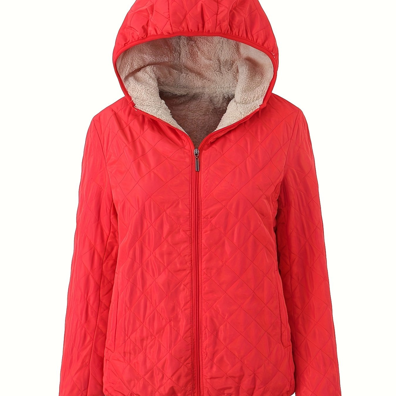 ModeGeist | Steppjacke mit Kapuze und Reißverschluss