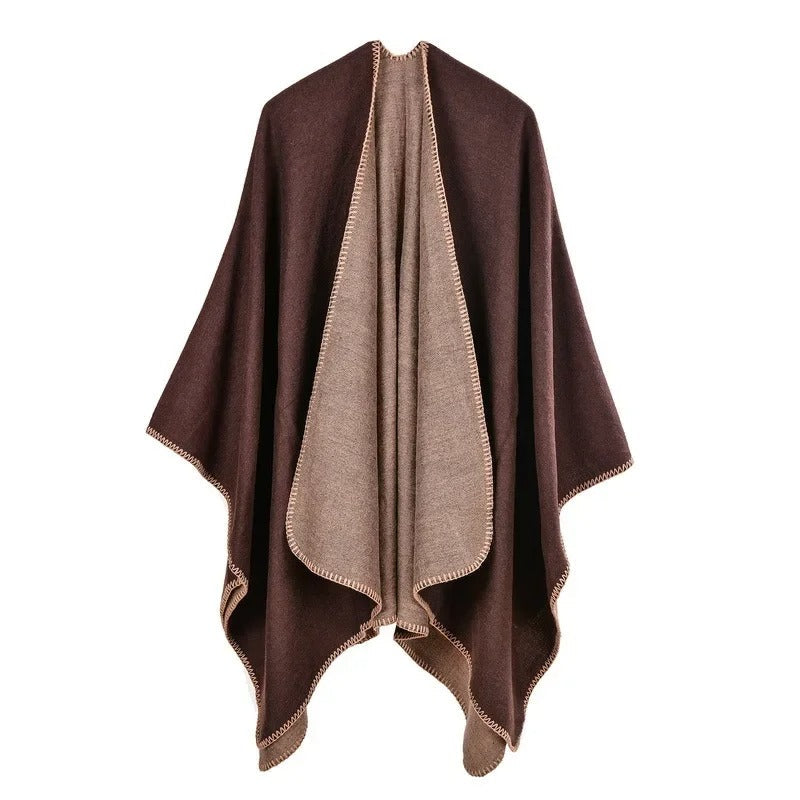 ModeGeist | Warmer Poncho mit Fließendem Schnitt
