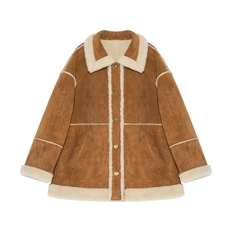 ModeGeist | Gemütliche Jacke mit Sherpa Futter