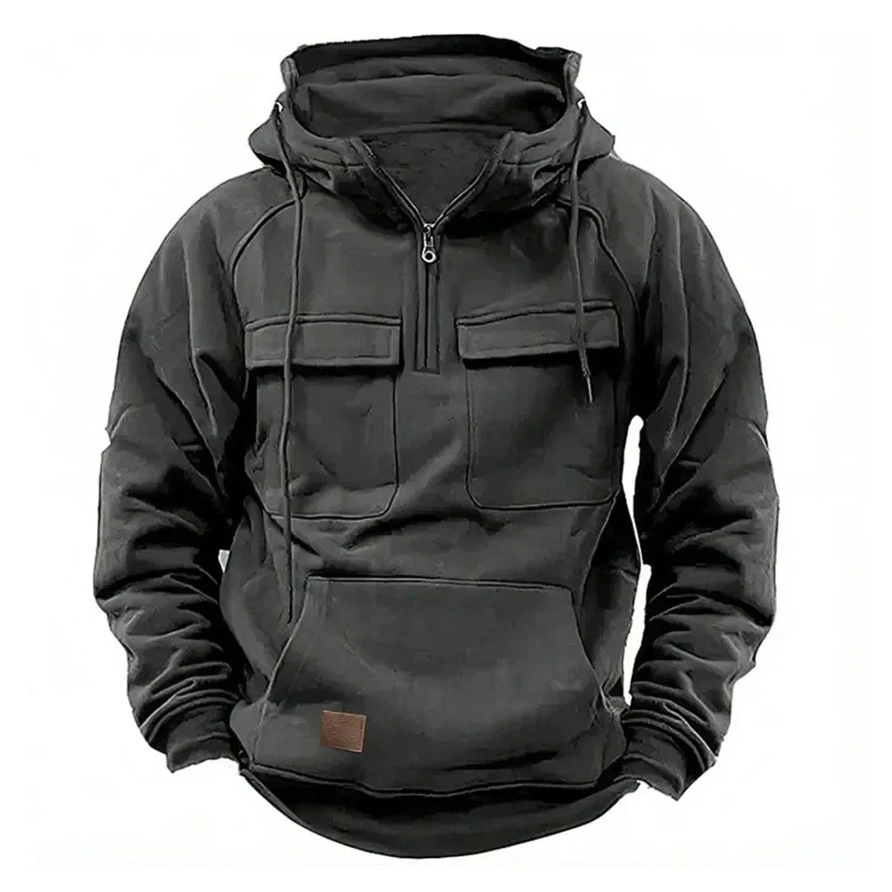 ModeGeist | Warme Hoodie mit hallem Reißverschluss