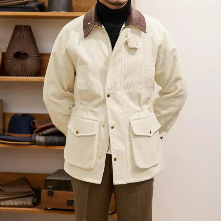 ModeGeist | Luxuriöse Cordjacke für Herren im Herbststil