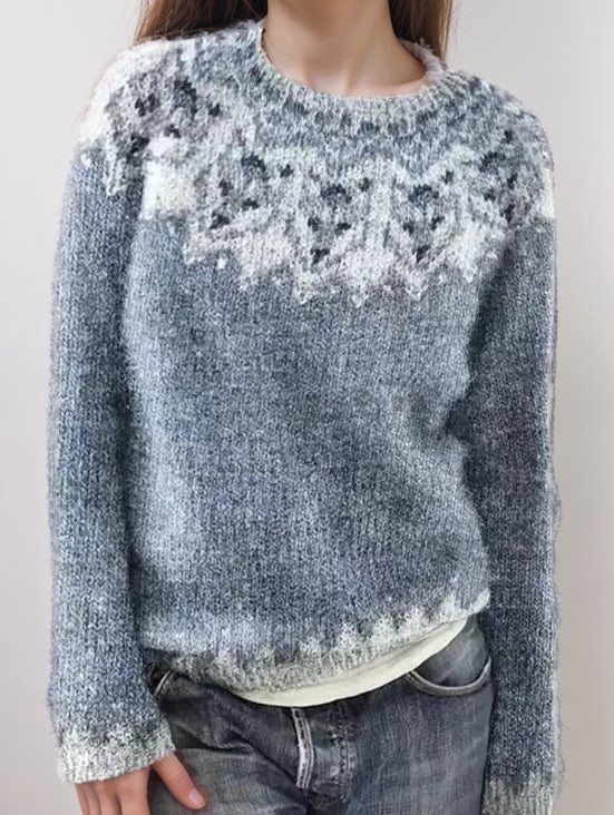 ModeGeist | Nordisk Strickpullover Weiche Wollmischung Gemütliche Eleganz