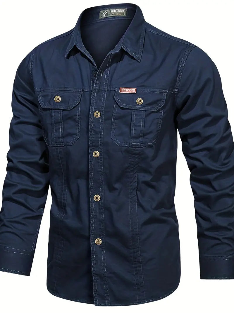 Baumwoll-Langarmshirt für Herren von Umberto