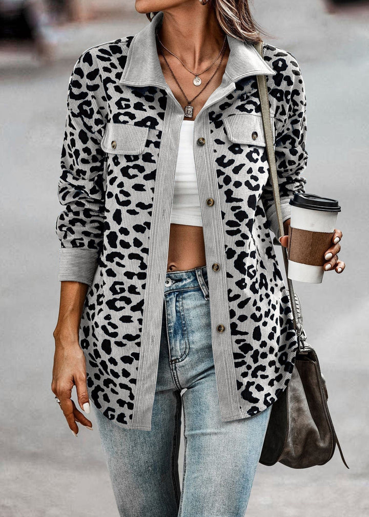 ModeGeist | Damen-Leopardenjacke