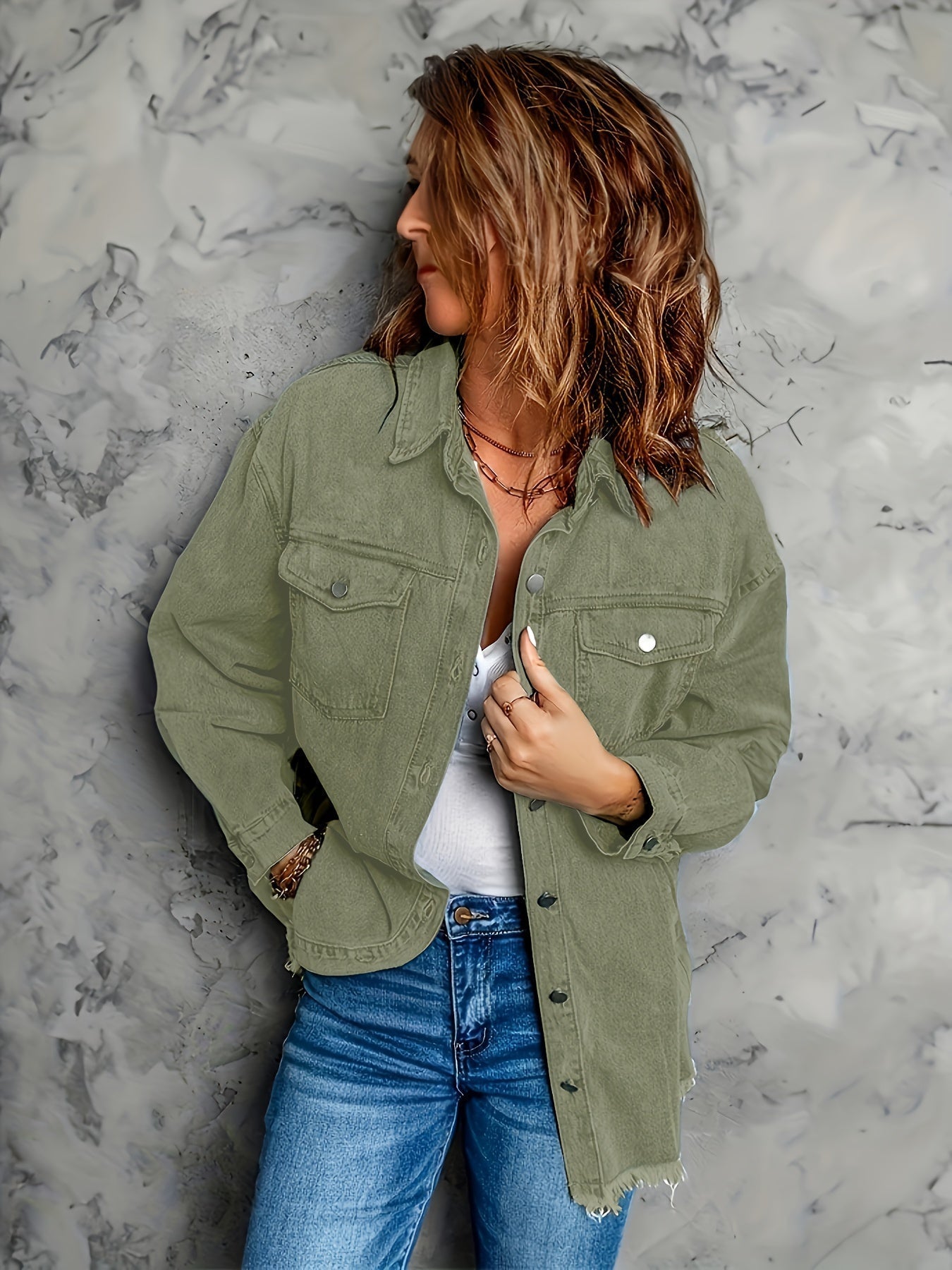 ModeGeist | Lässige Denim Überhemden mit Taschen 100% Baumwolle Stilvoll und Langlebig