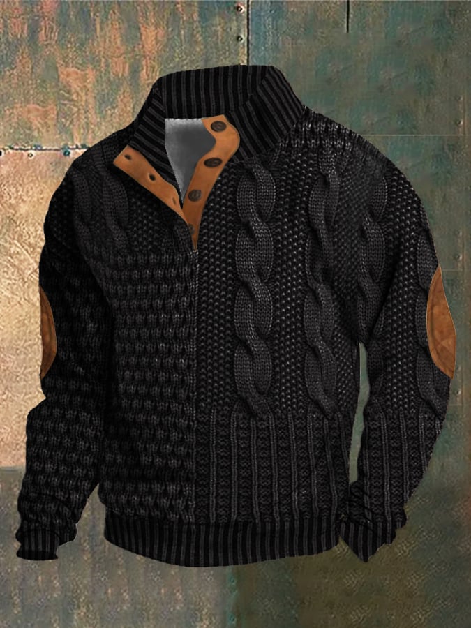 Michel™ –  Cooler Pullover mit Knöpfen für einen lässigen, eleganten Stil
