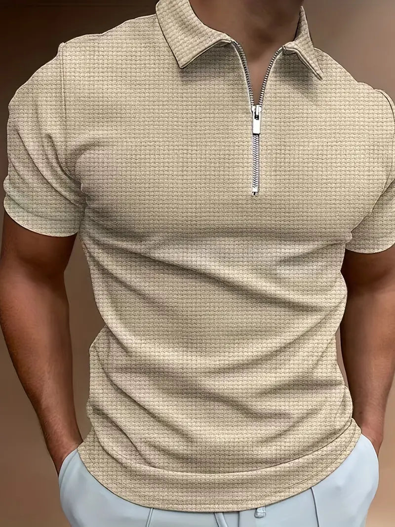 Herren-Polohemd mit Reißverschluss von Gabriel