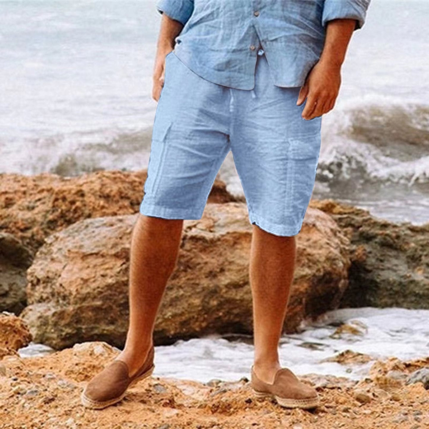 Männer Shorts aus bequemem Leinen - Gebhard