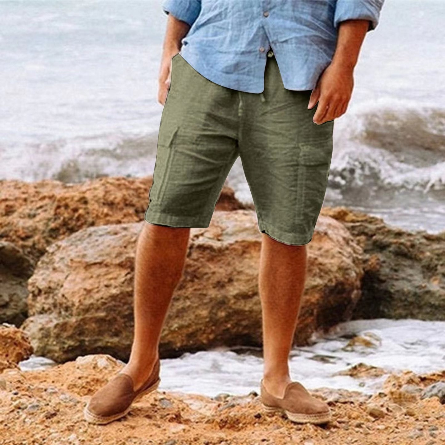 Männer Shorts aus bequemem Leinen - Gebhard