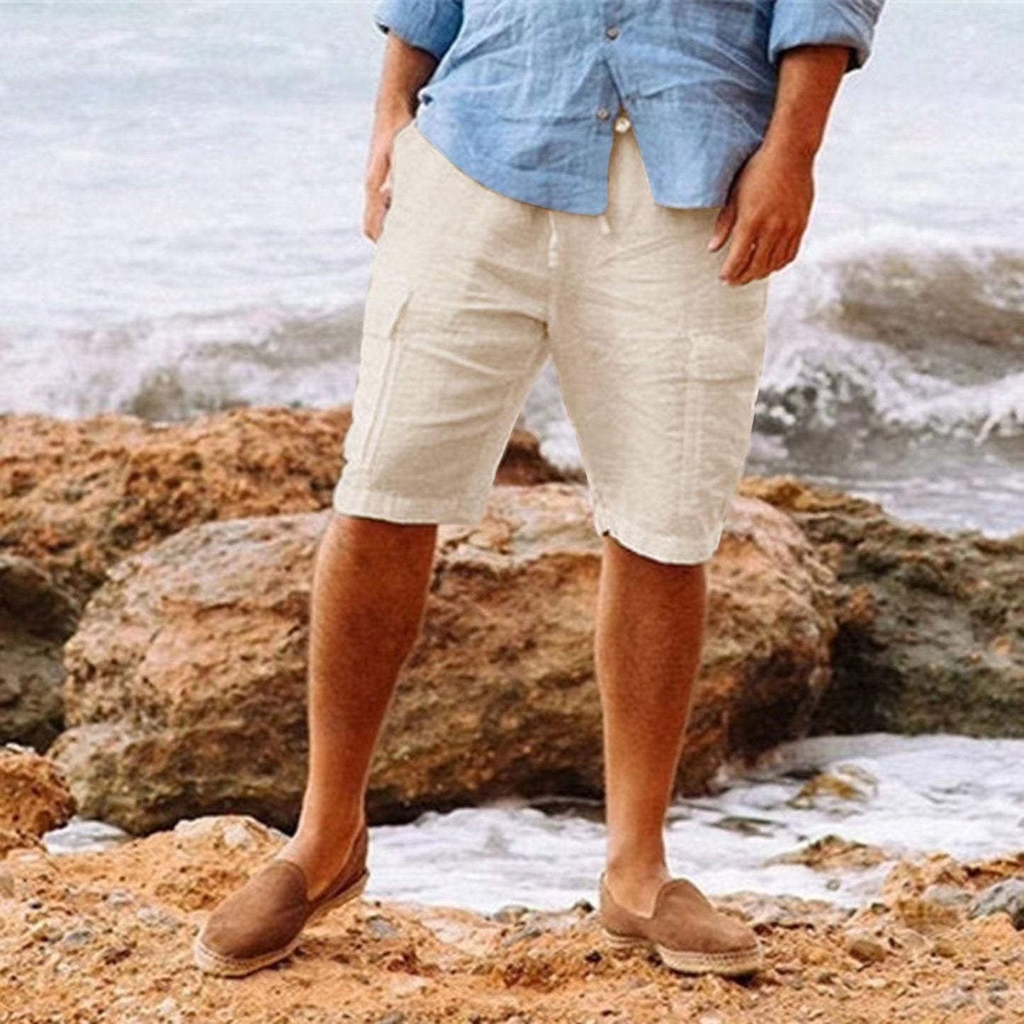 Männer Shorts aus bequemem Leinen - Gebhard